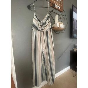 Xhilaration Striped Jumpsuit Size S